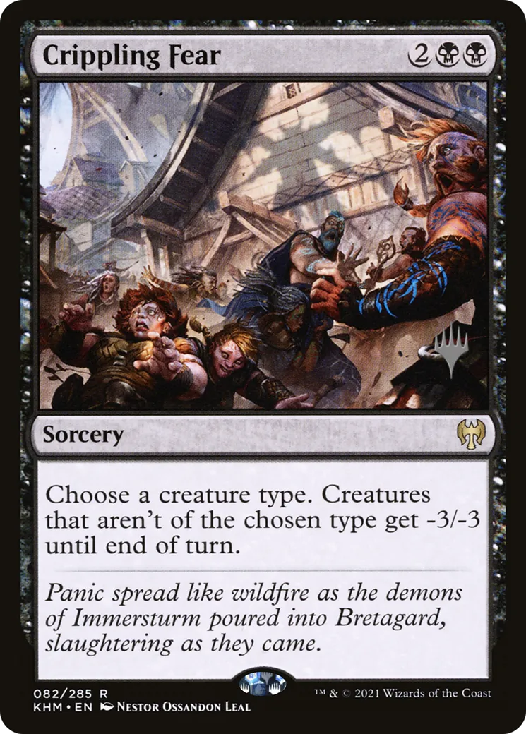 Crippling Fear — Kaldheim Promos — Magic: The Gathering