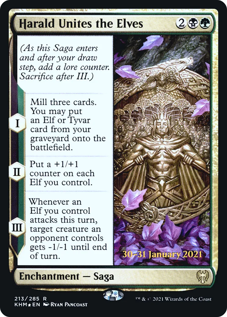Harald Unites the Elves — Kaldheim Promos — Magic: The Gathering