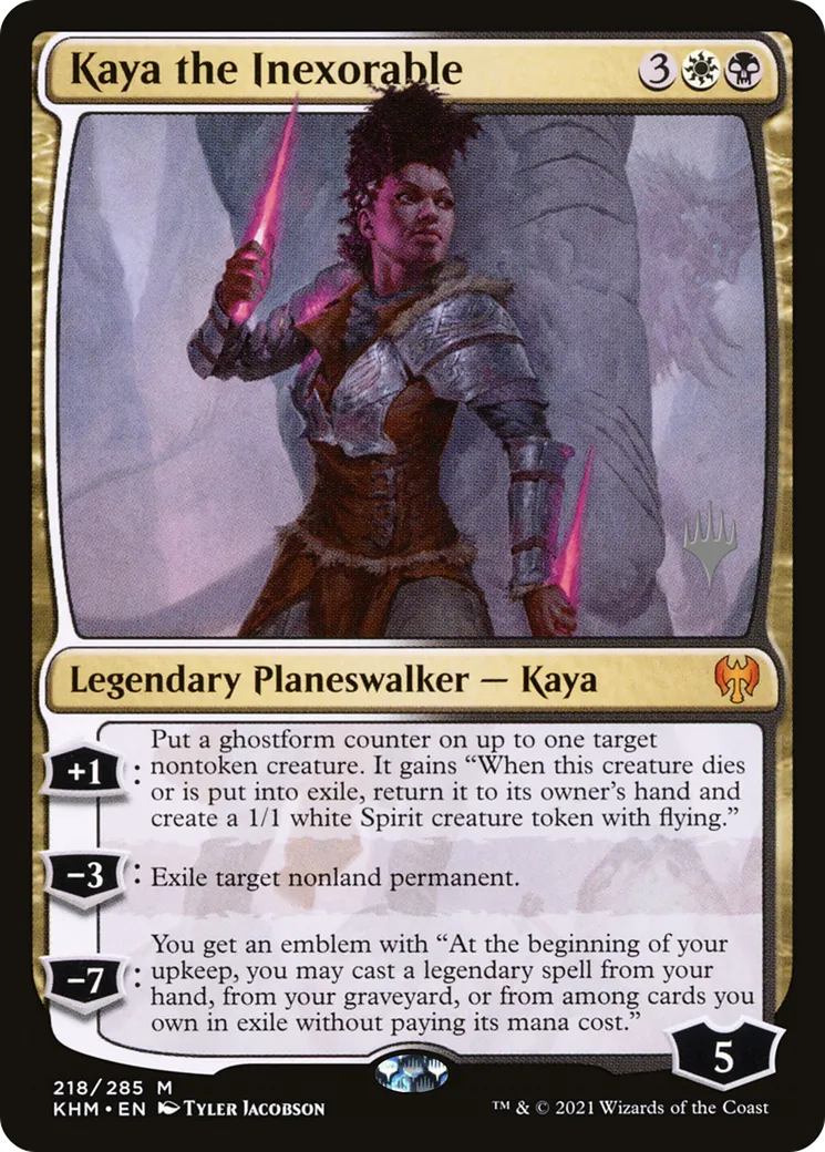 Kaya the Inexorable — Kaldheim Promos — Magic: The Gathering