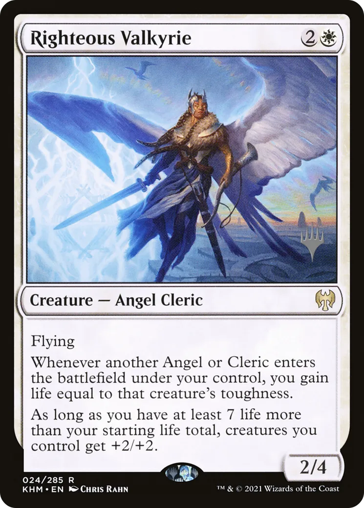 Righteous Valkyrie — Kaldheim Promos — Magic: The Gathering