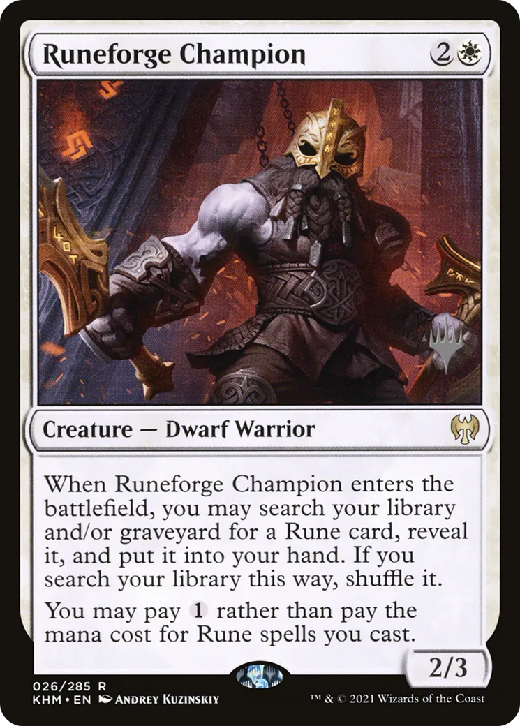 Champion de Forgerune — Kaldheim Promos — Magic: The Gathering