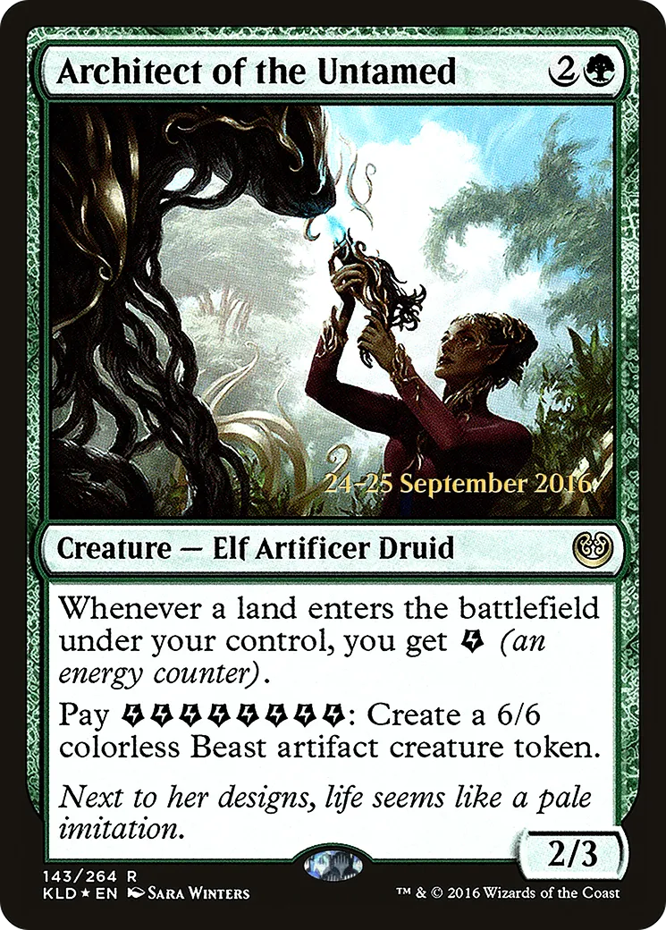 Architect of the Untamed — Kaladesh Promos — Magic: The Gathering