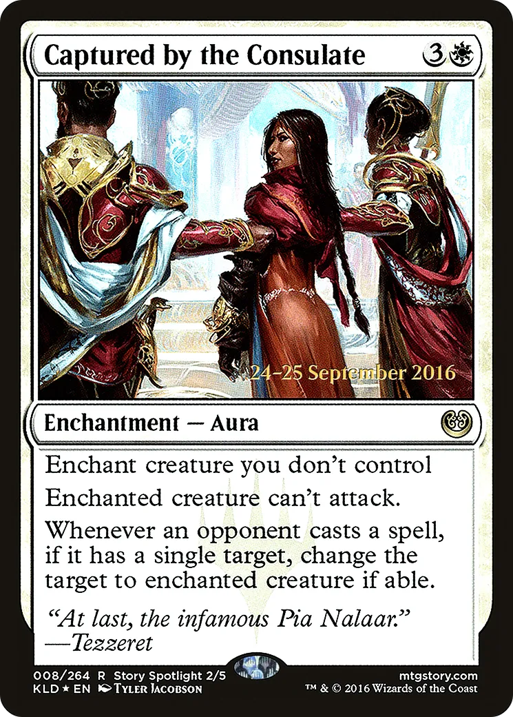 Capturée par le consulat — Kaladesh Promos — Magic: The Gathering