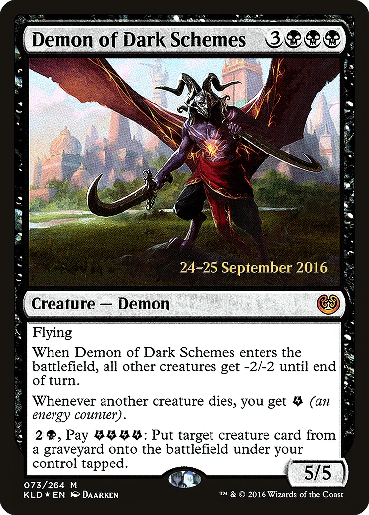 Démon aux noirs desseins — Kaladesh Promos — Magic: The Gathering