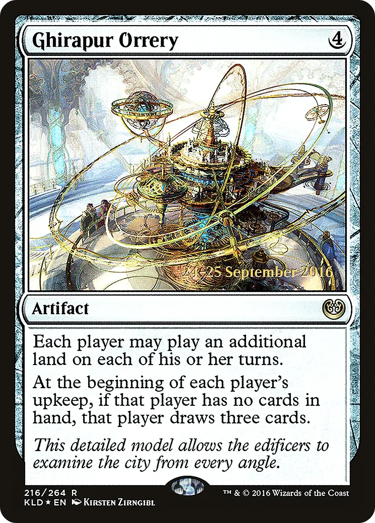 Planétaire mécanique de Ghirapur — Kaladesh Promos — Magic: The Gathering