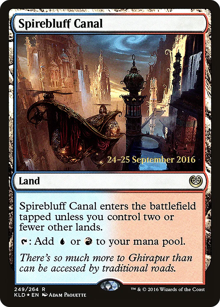 Spirebluff Canal — Kaladesh Promos — Magic: The Gathering