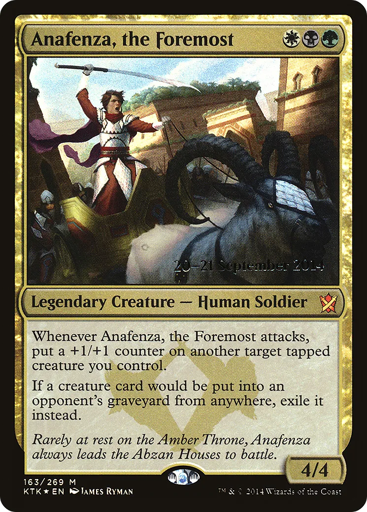 Anafenza, the Foremost — Khans of Tarkir Promos — Magic: The Gathering