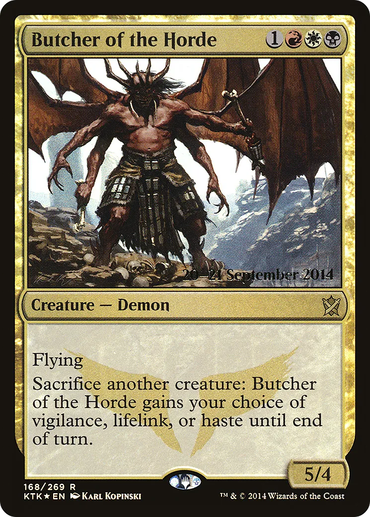 Butcher of the Horde from Khans of Tarkir Promos - Magic: The Gathering