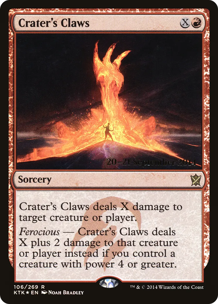 Crater's Claws — Khans of Tarkir Promos — Magic: The Gathering