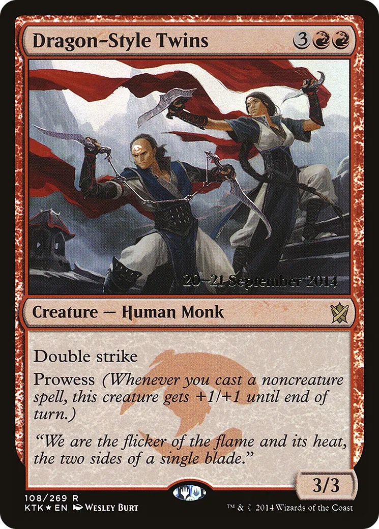 Dragon-Style Twins — Khans of Tarkir Promos — Magic: The Gathering