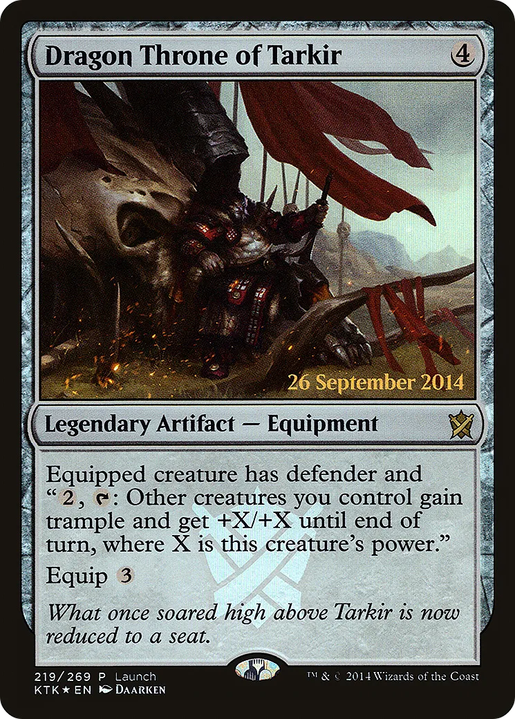 Trône draconique de Tarkir — Khans of Tarkir Promos — Magic: The Gathering