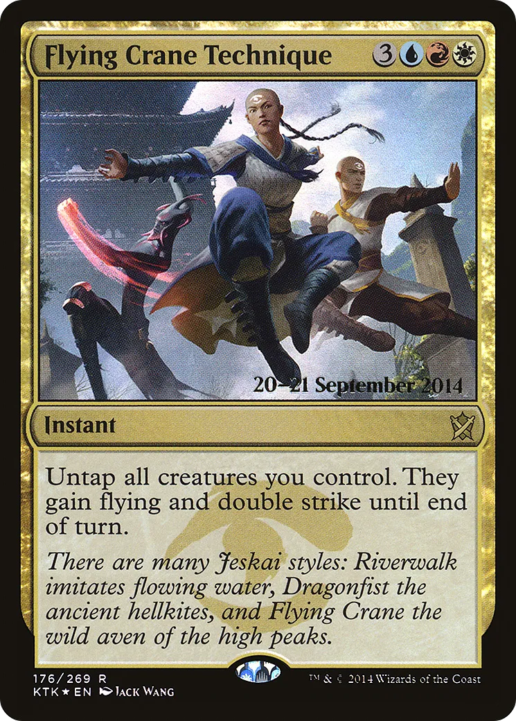 Technique de l'envol de la grue — Khans of Tarkir Promos — Magic: The Gathering