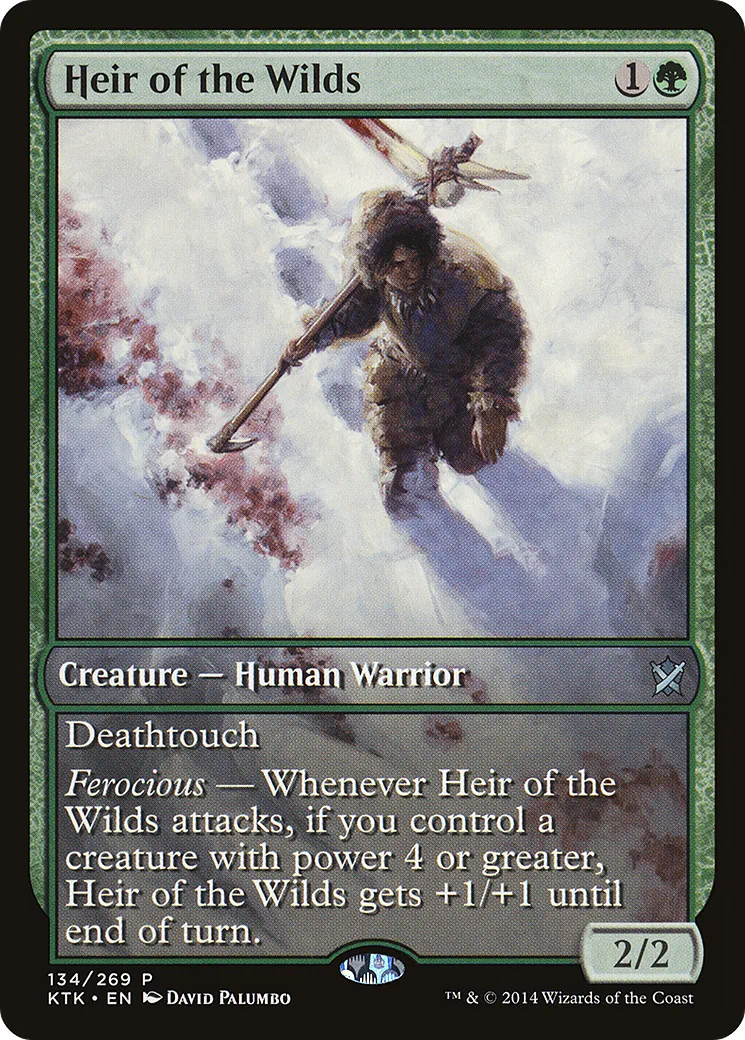 Heir of the Wilds — Khans of Tarkir Promos — Magic: The Gathering