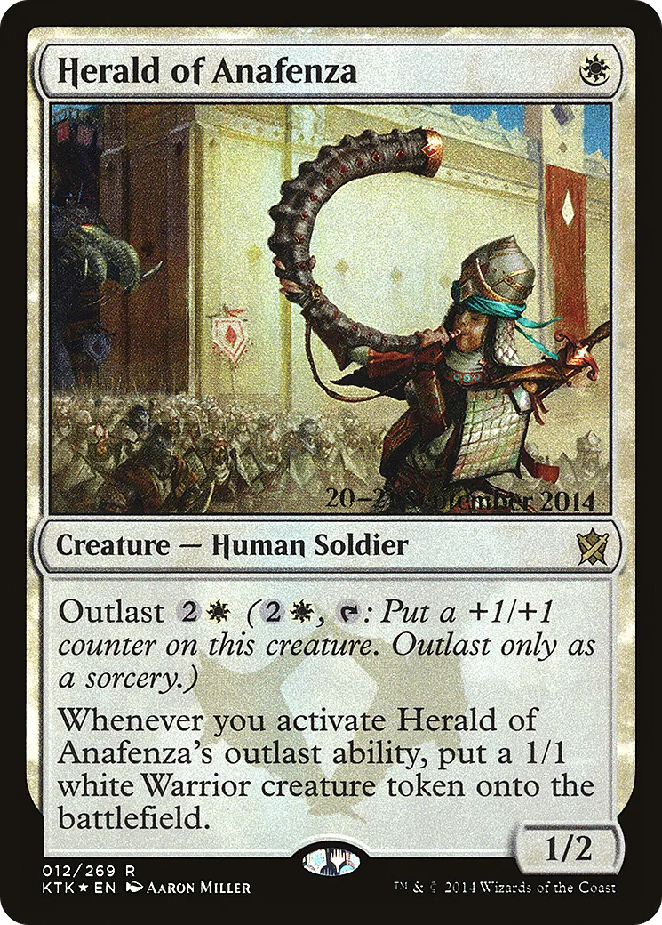 Herald of Anafenza — Khans of Tarkir Promos — Magic: The Gathering
