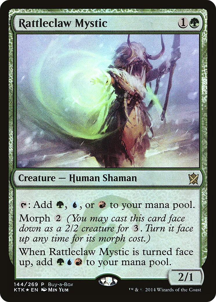 Rattleclaw Mystic — Khans of Tarkir Promos — Magic: The Gathering
