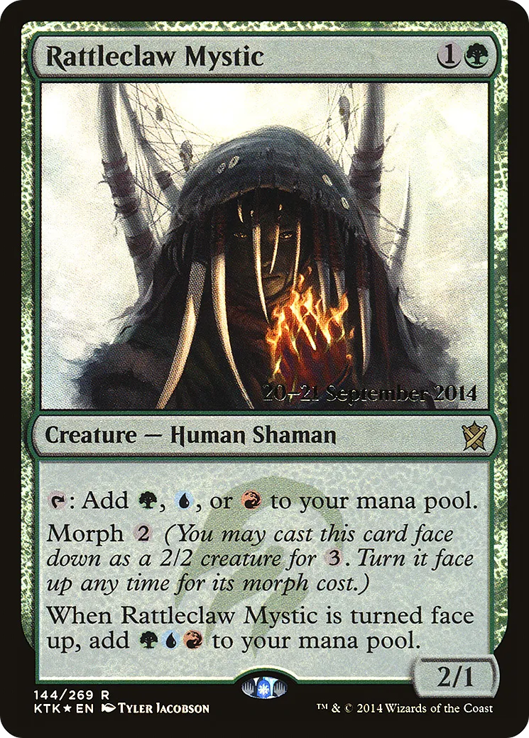 Rattleclaw Mystic — Khans of Tarkir Promos — Magic: The Gathering