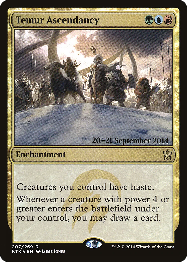 Temur Ascendancy — Khans of Tarkir Promos — Magic: The Gathering