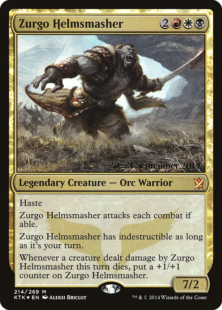Zurgo Brisecasque — Khans of Tarkir Promos — Magic: The Gathering