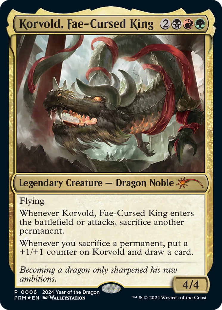 Korvold, roi maudit par les fæs — Year of the Dragon 2024 — Magic: The Gathering