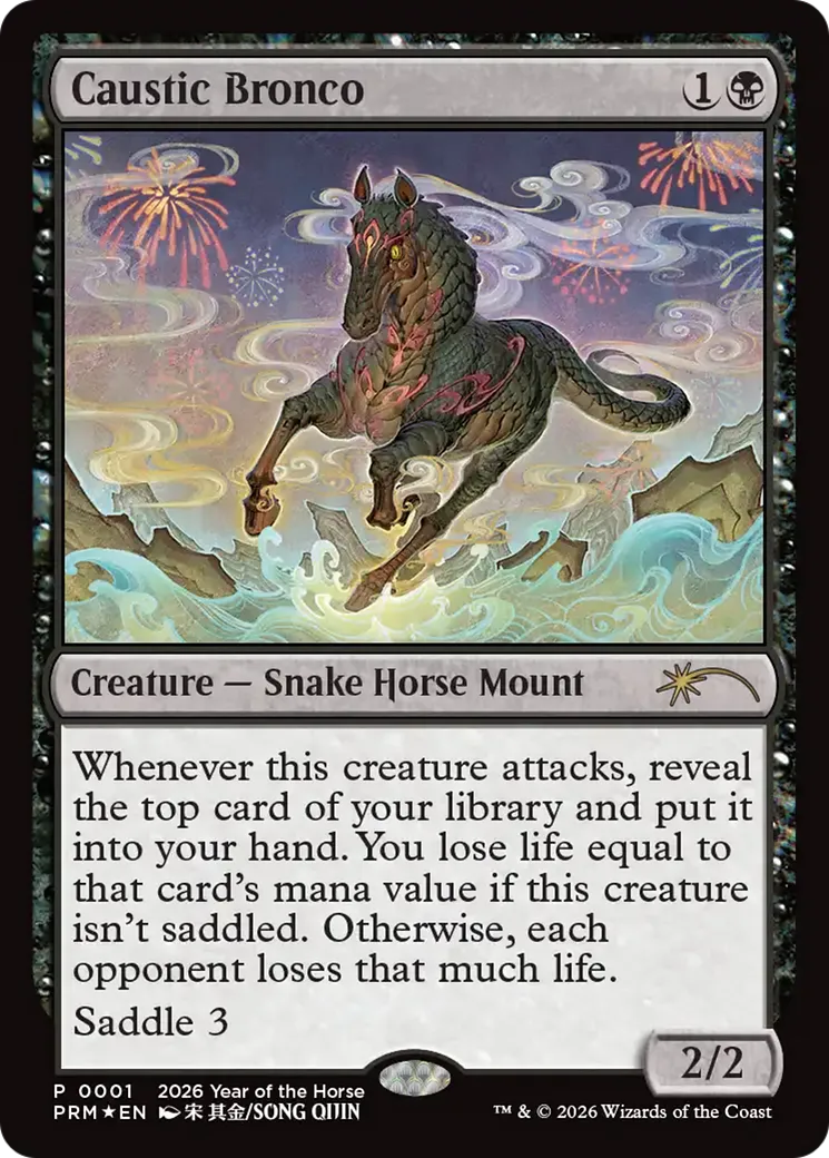 Caustic Bronco — Year of the Horse 2026 — Magic: The Gathering