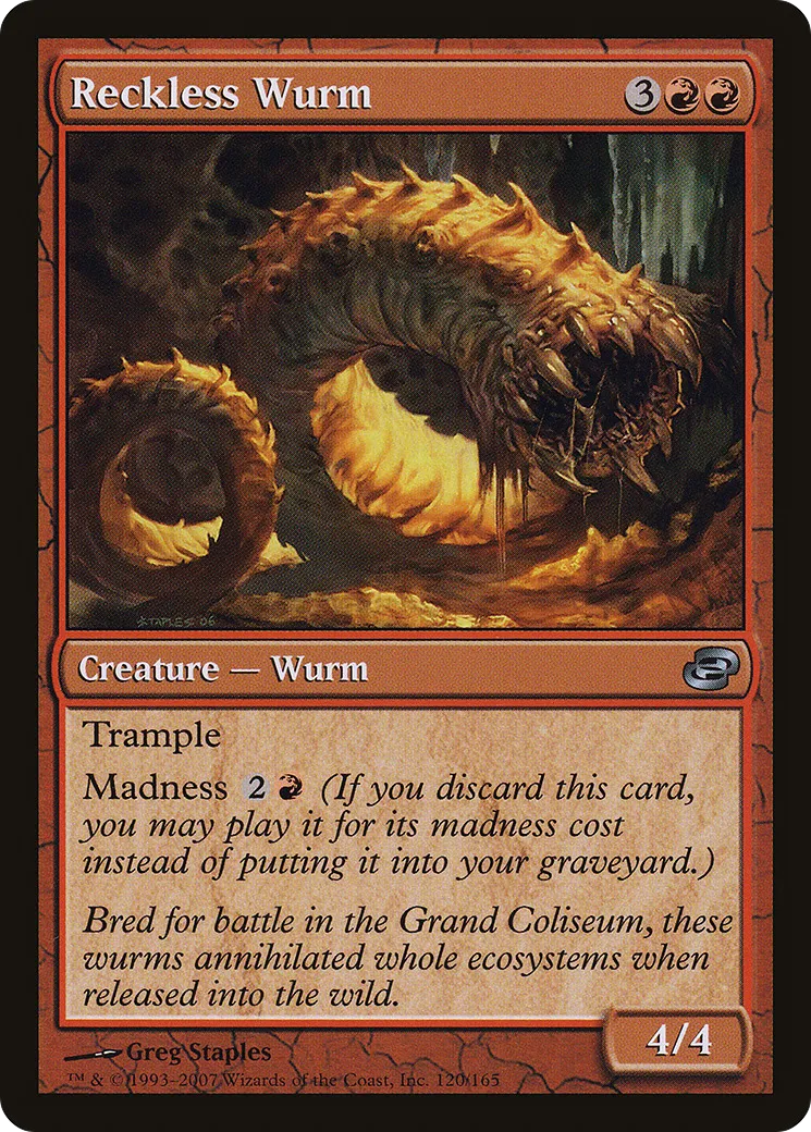 Reckless Wurm — Planar Chaos — Magic: The Gathering