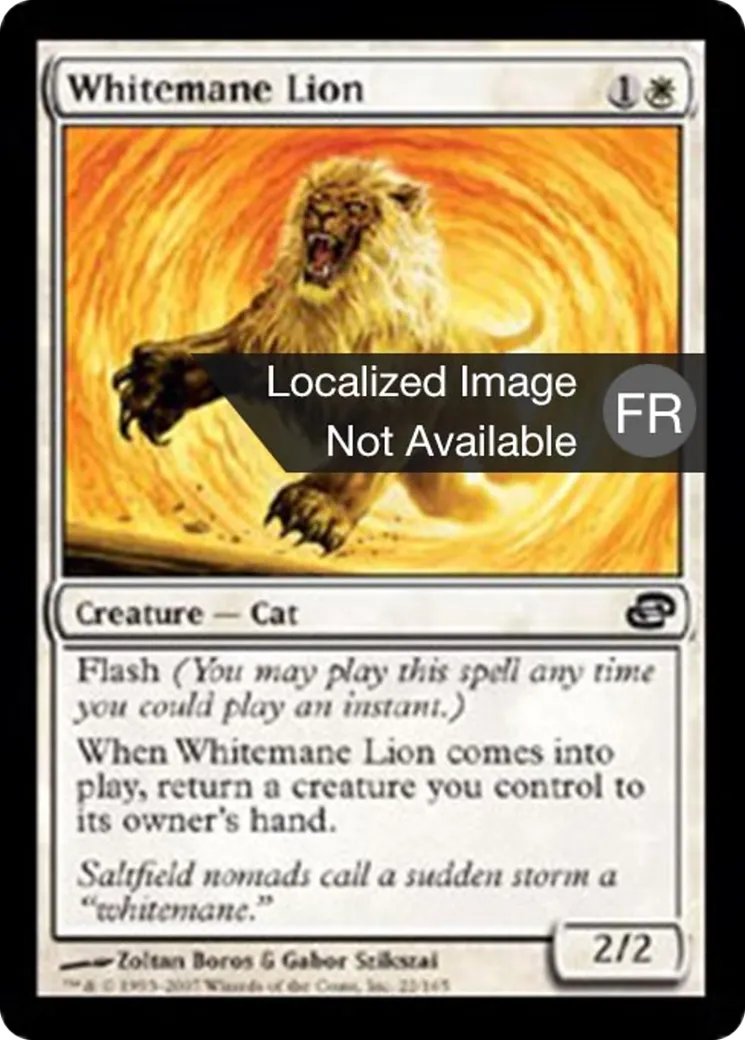 Lion à crinière blanche — Planar Chaos — Magic: The Gathering