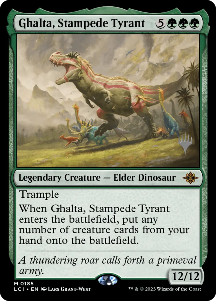 Ghalta, tyrante de la ruée from The Lost Caverns of Ixalan Promos - Magic: The Gathering