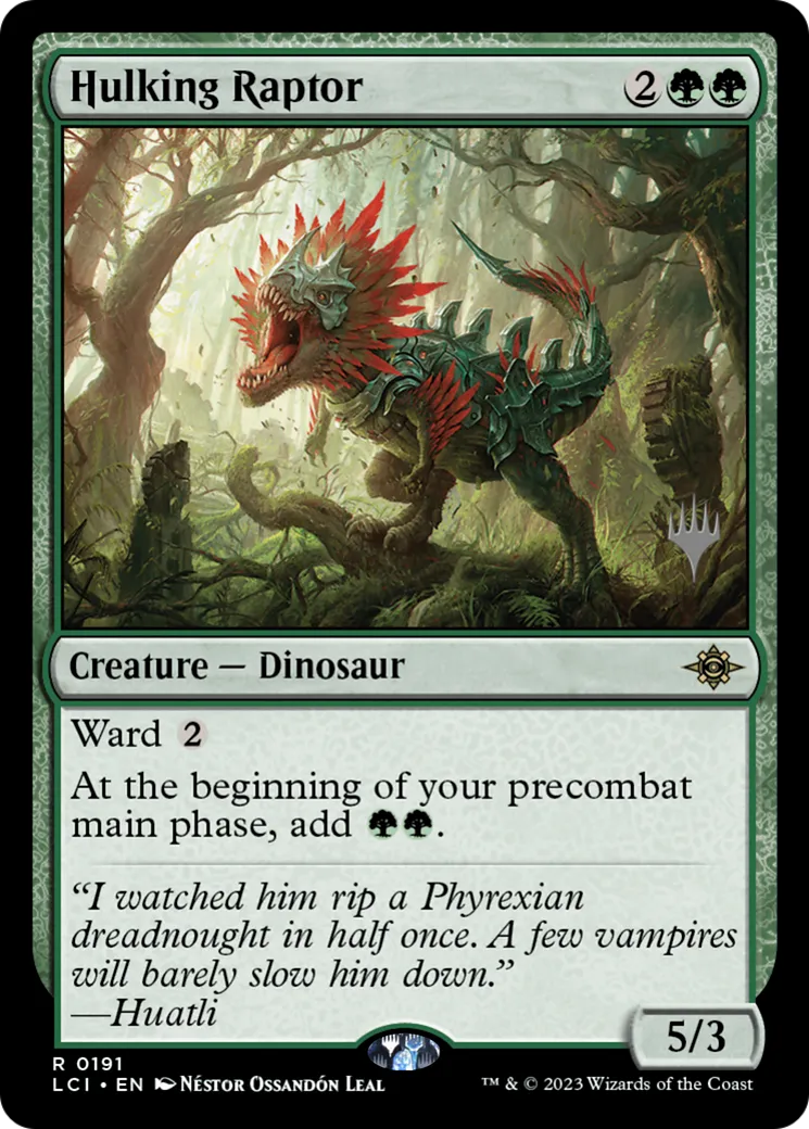 Hulking Raptor — The Lost Caverns of Ixalan Promos — Magic: The Gathering