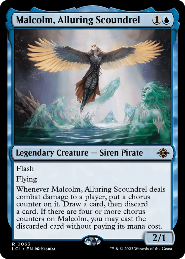 Malcolm, Alluring Scoundrel — The Lost Caverns of Ixalan Promos — Magic: The Gathering