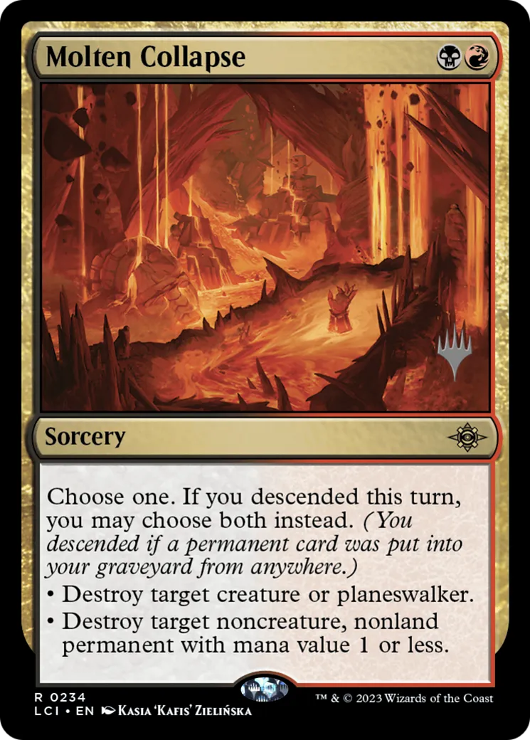 Effondrement en fusion — The Lost Caverns of Ixalan Promos — Magic: The Gathering