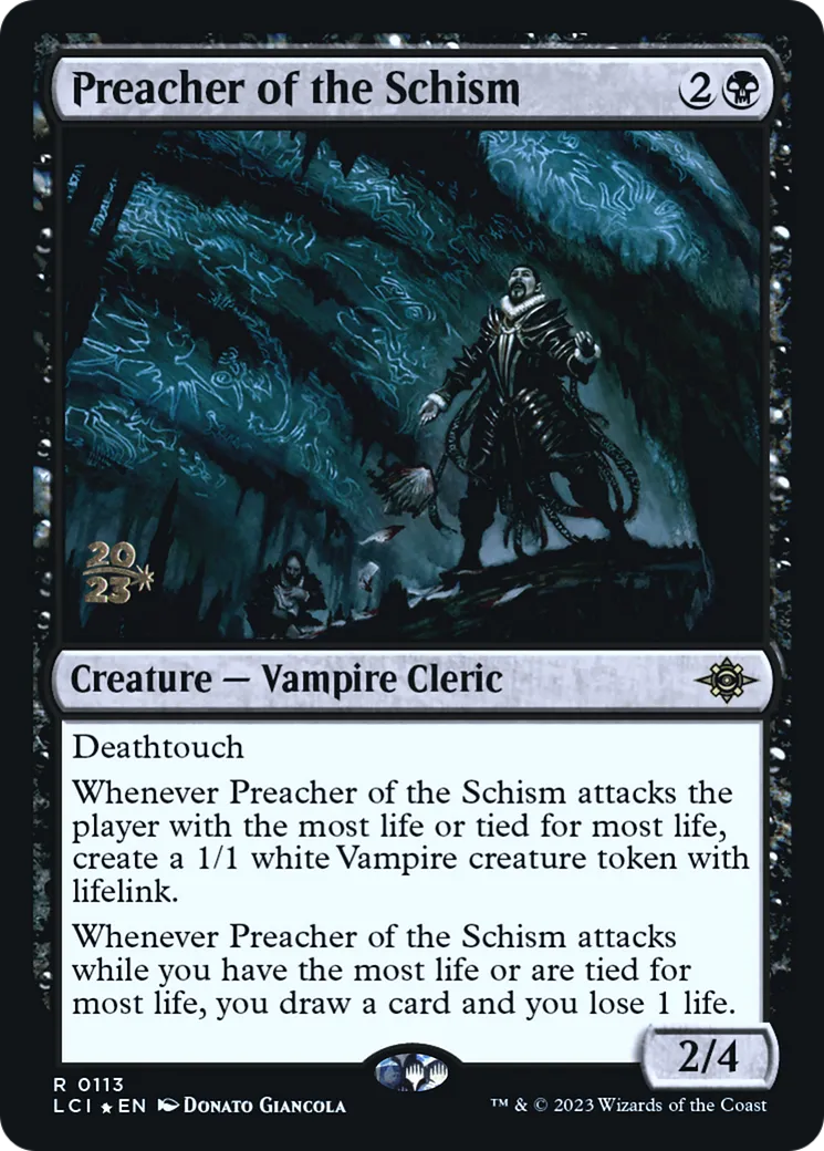 Preacher of the Schism — The Lost Caverns of Ixalan Promos — Magic: The Gathering