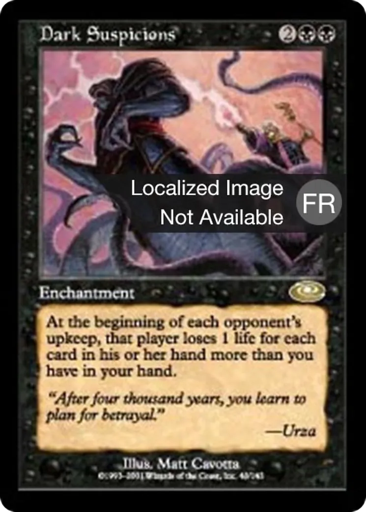 Sombres soupçons — Planeshift — Magic: The Gathering