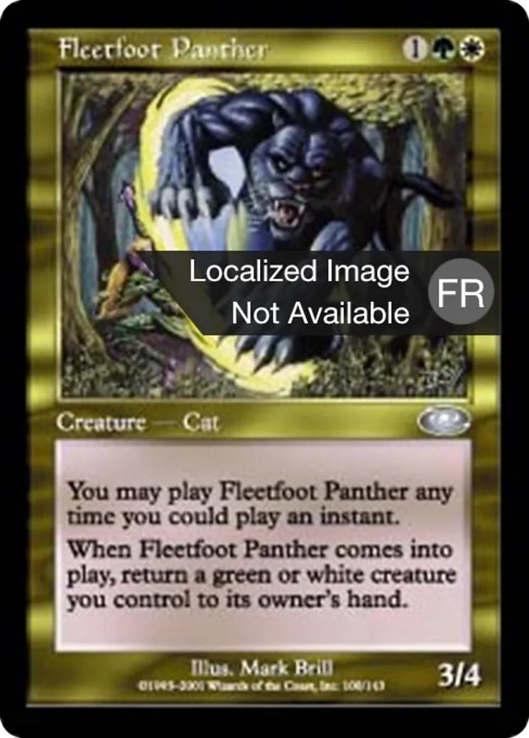 Panthère pattes-de-velours — Planeshift — Magic: The Gathering