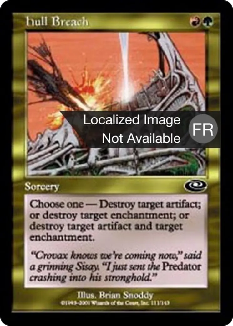 Trou dans la coque — Planeshift — Magic: The Gathering