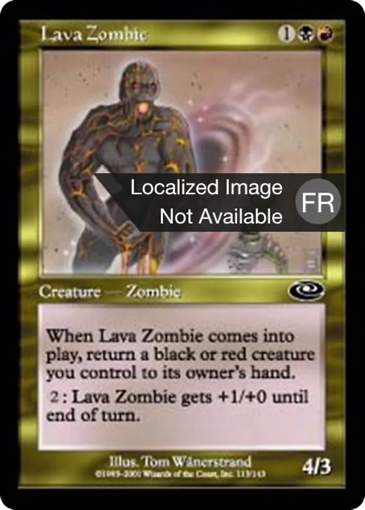 Zombie des laves from Planeshift - Magic: The Gathering