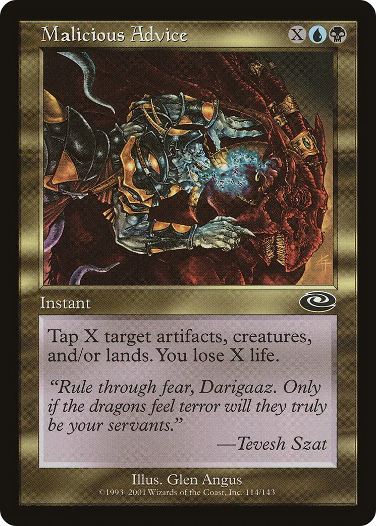 Conseil malveillant — Planeshift — Magic: The Gathering