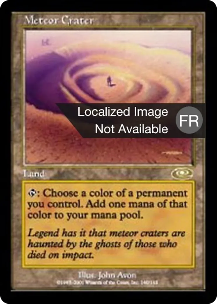 Cratère météoritique — Planeshift — Magic: The Gathering