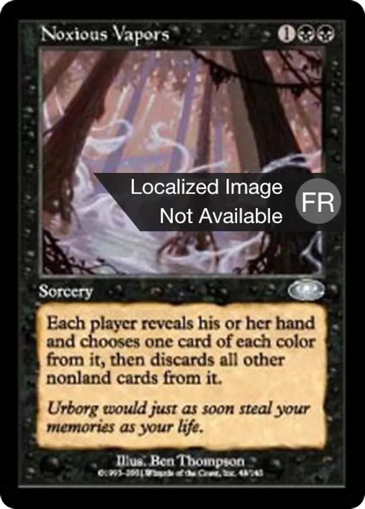 Vapeurs délétères — Planeshift — Magic: The Gathering