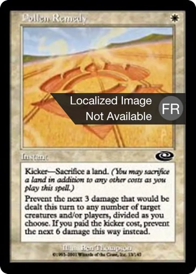 Remède au pollen — Planeshift — Magic: The Gathering