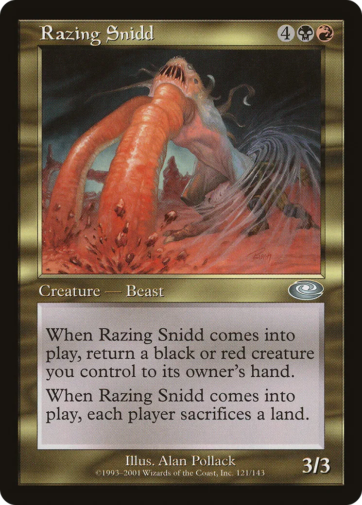 Razing Snidd from Planeshift - Magic: The Gathering
