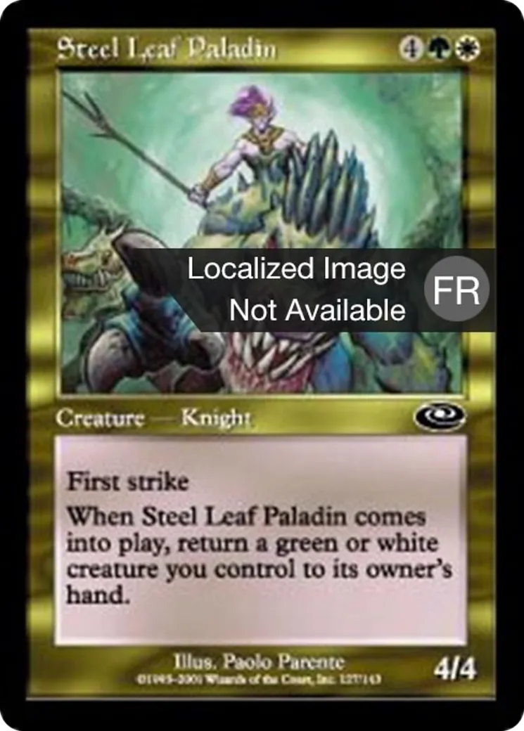 Paladin Feuille-Acier — Planeshift — Magic: The Gathering