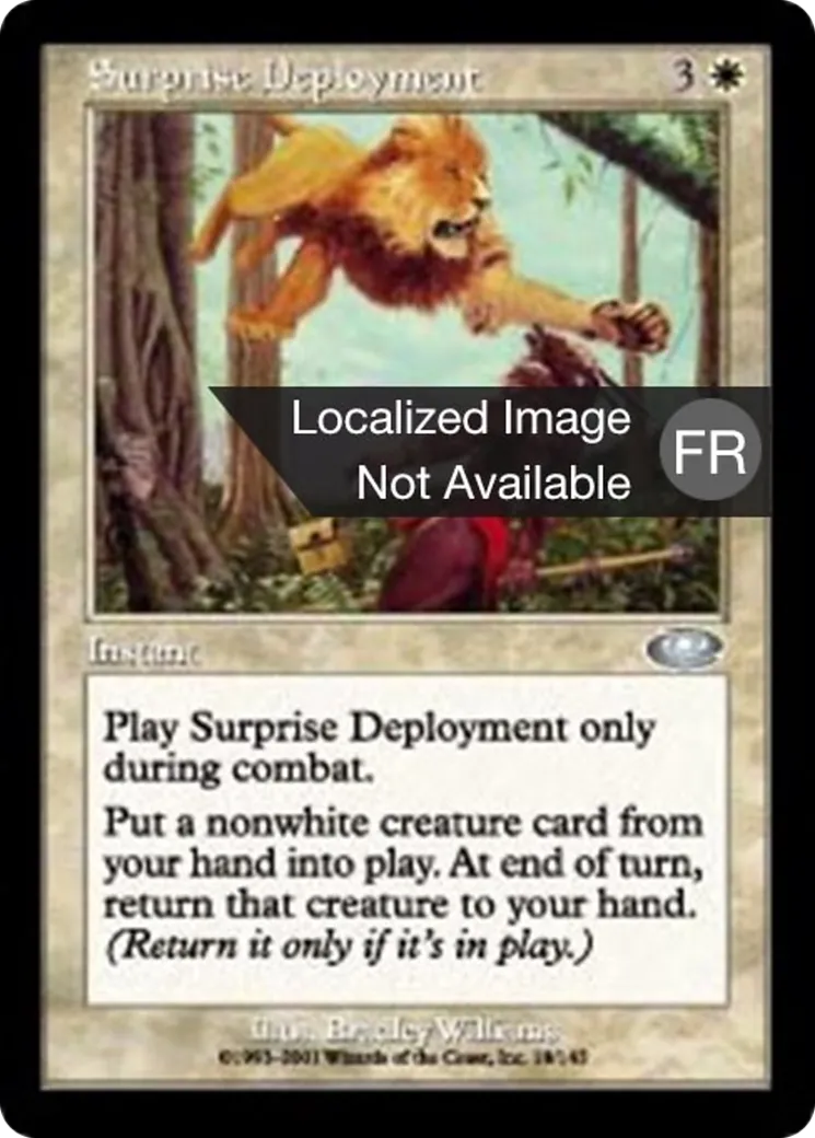 Déploiement surprise — Planeshift — Magic: The Gathering