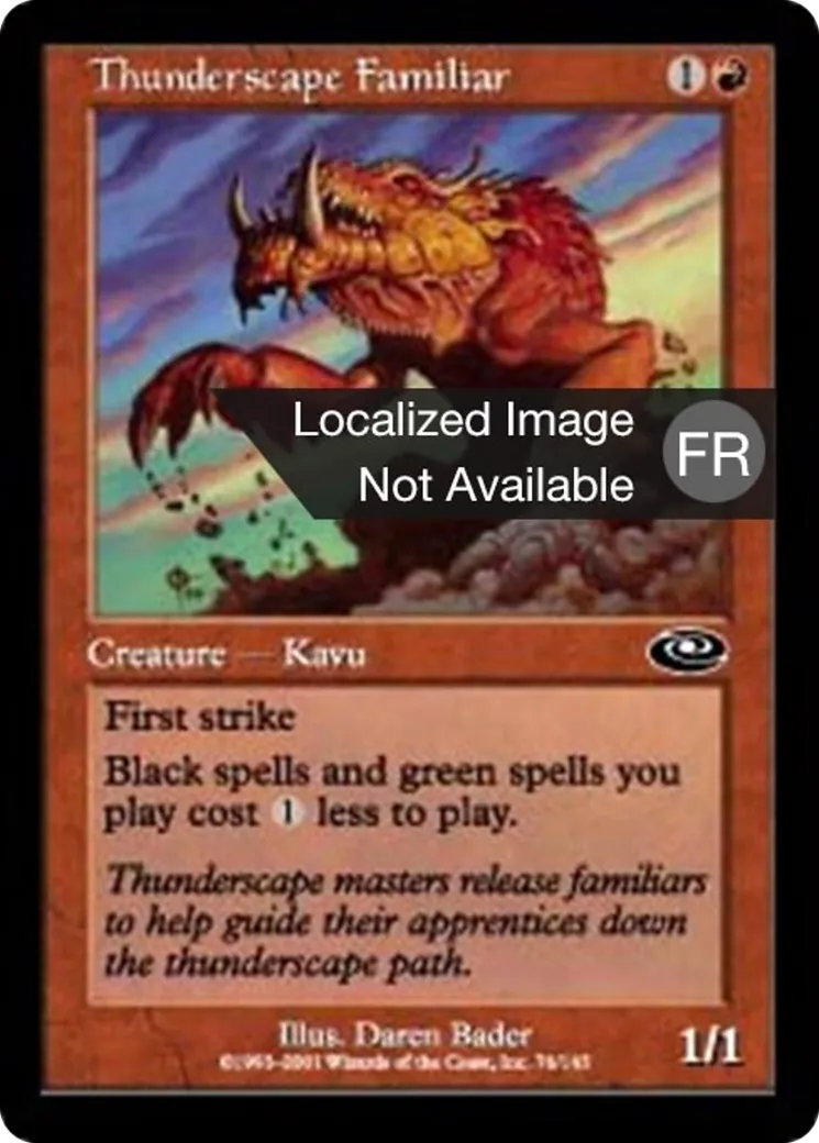 Familier tonitrosophe — Planeshift — Magic: The Gathering