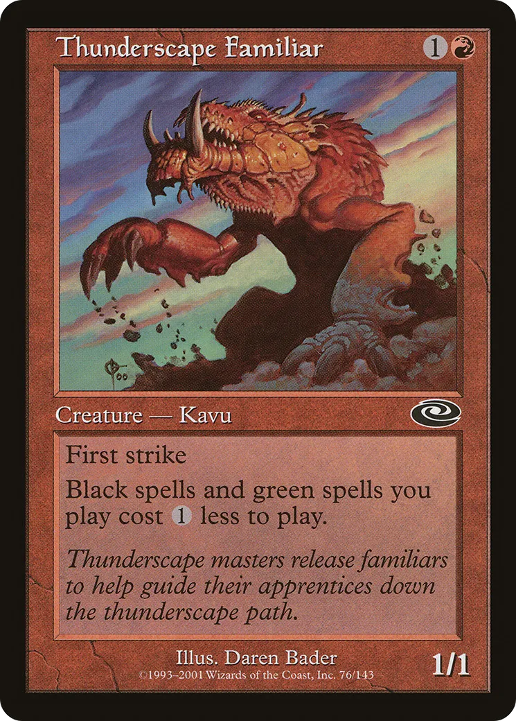 Thunderscape Familiar — Planeshift — Magic: The Gathering