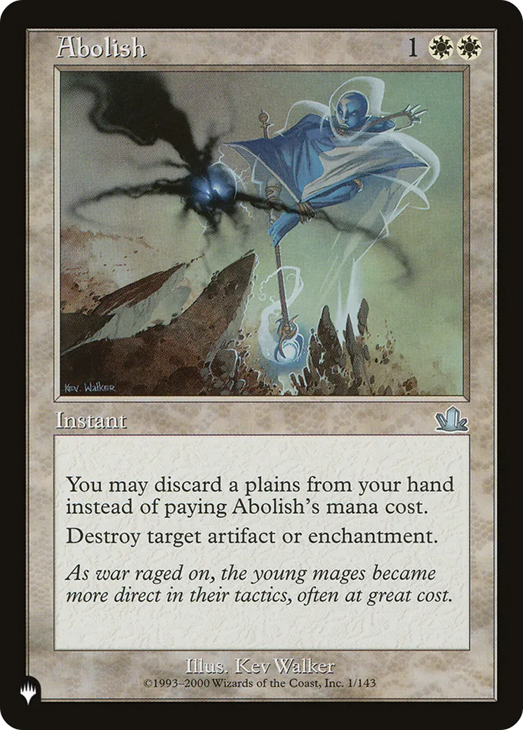 Abolition — The List — Magic: The Gathering