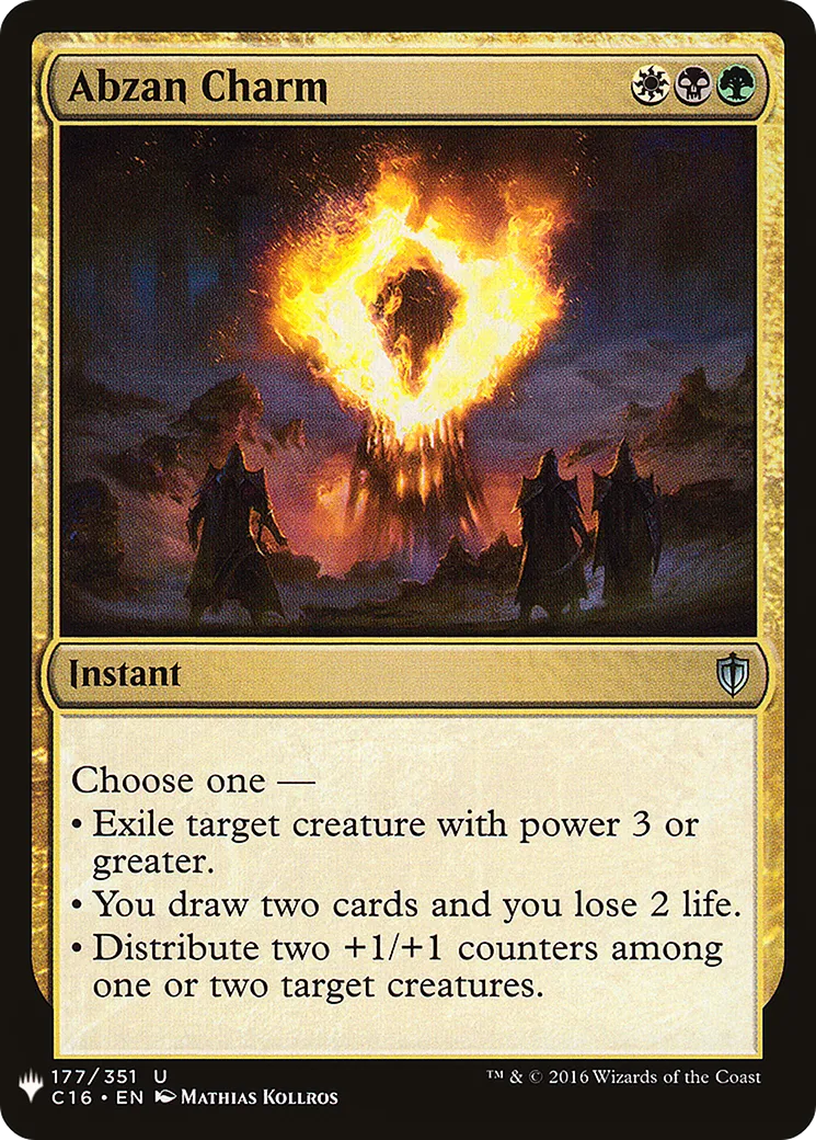 Abzan Charm from The List - Magic: The Gathering