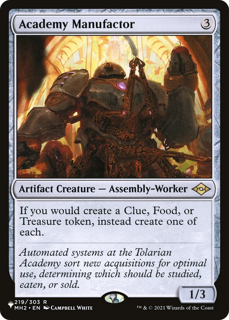 Academy Manufactor — The List — Magic: The Gathering