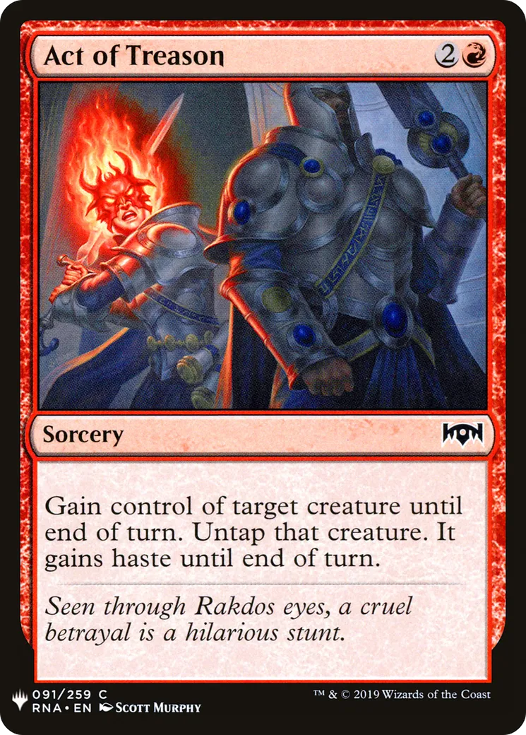 Act of Treason — The List — Magic: The Gathering