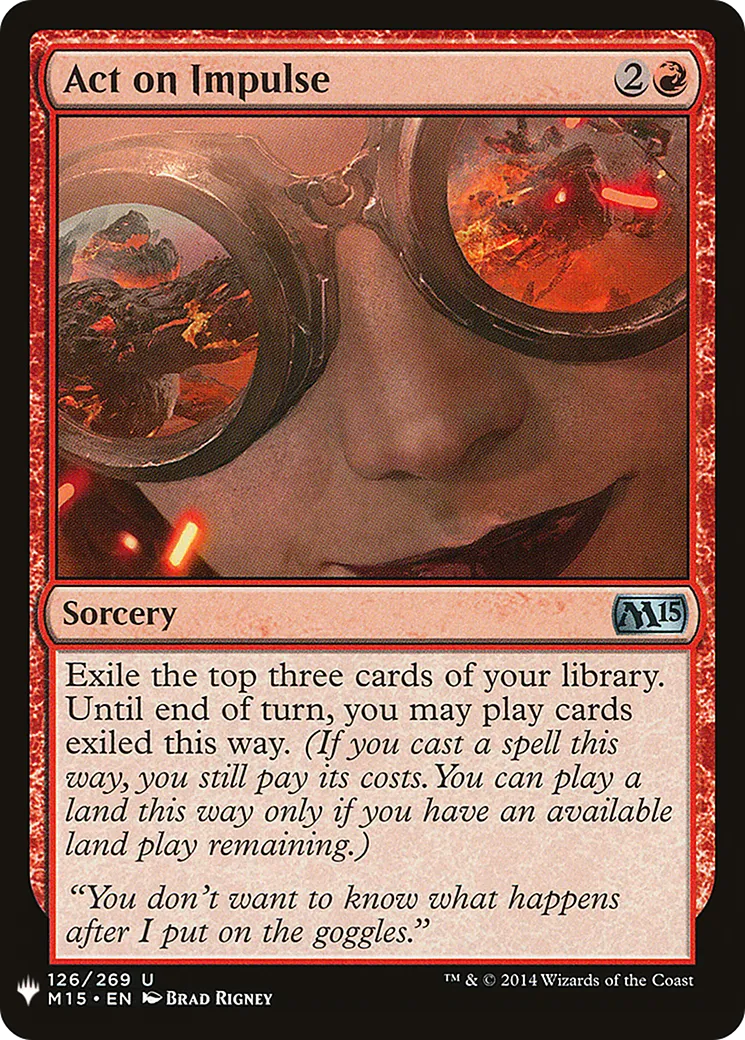 Agir par impulsion — The List — Magic: The Gathering