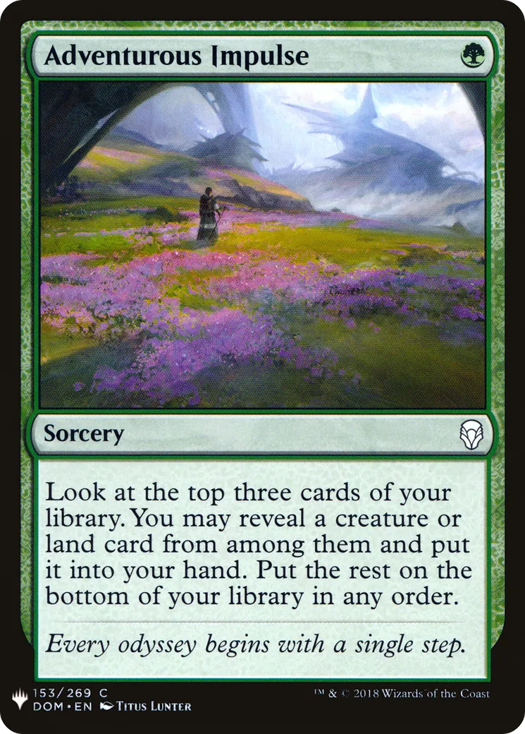 Impulsion audacieuse — The List — Magic: The Gathering